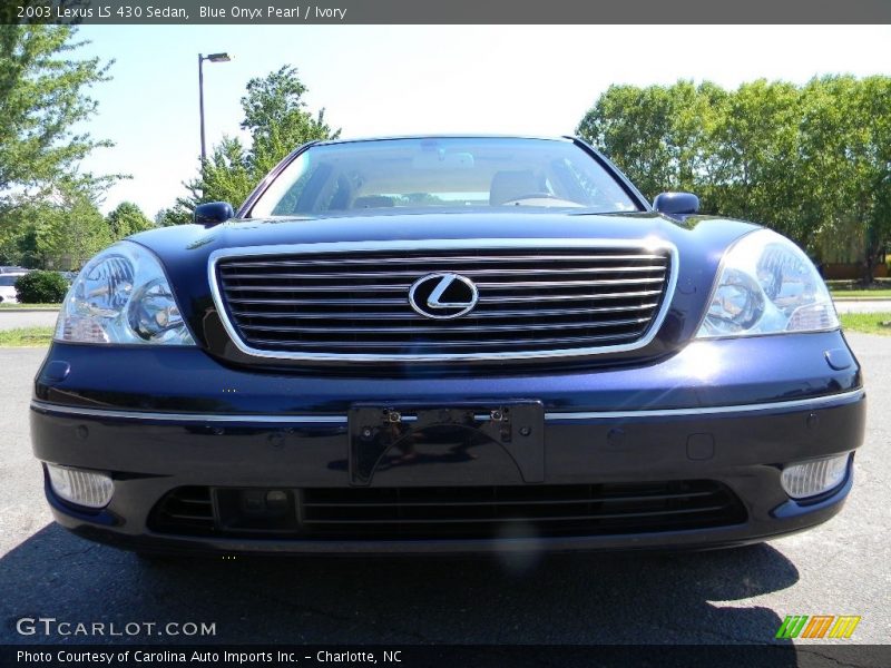 Blue Onyx Pearl / Ivory 2003 Lexus LS 430 Sedan