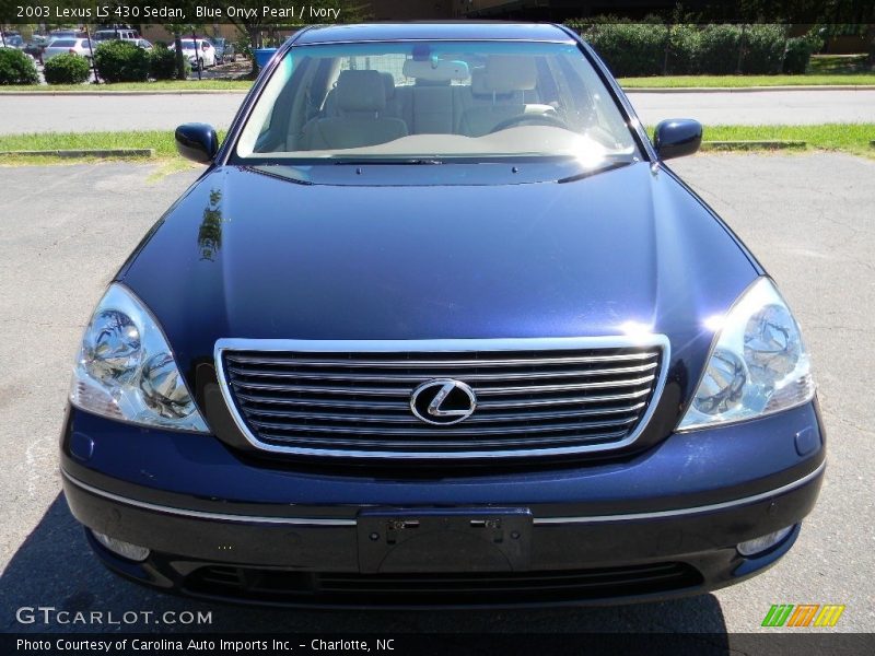 Blue Onyx Pearl / Ivory 2003 Lexus LS 430 Sedan