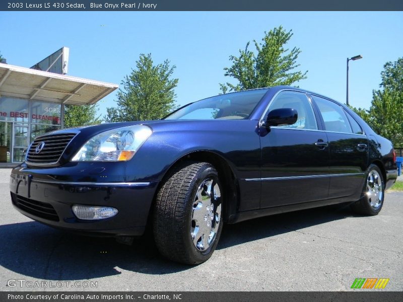 Blue Onyx Pearl / Ivory 2003 Lexus LS 430 Sedan