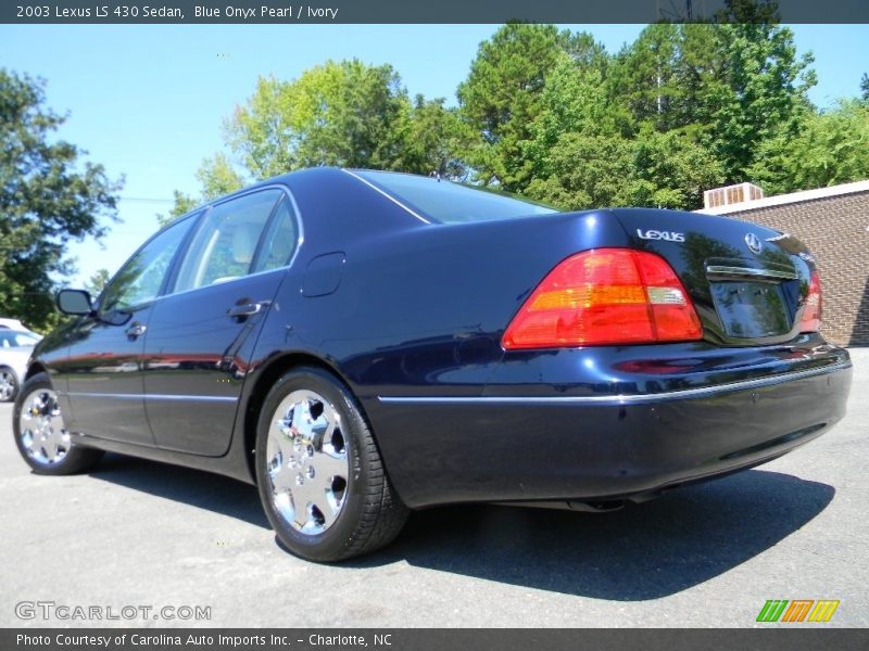 Blue Onyx Pearl / Ivory 2003 Lexus LS 430 Sedan