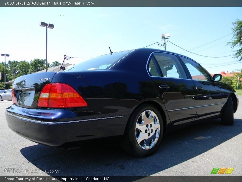 Blue Onyx Pearl / Ivory 2003 Lexus LS 430 Sedan