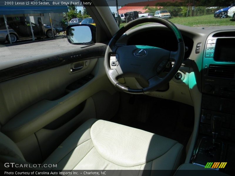 Blue Onyx Pearl / Ivory 2003 Lexus LS 430 Sedan