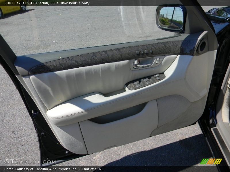 Blue Onyx Pearl / Ivory 2003 Lexus LS 430 Sedan