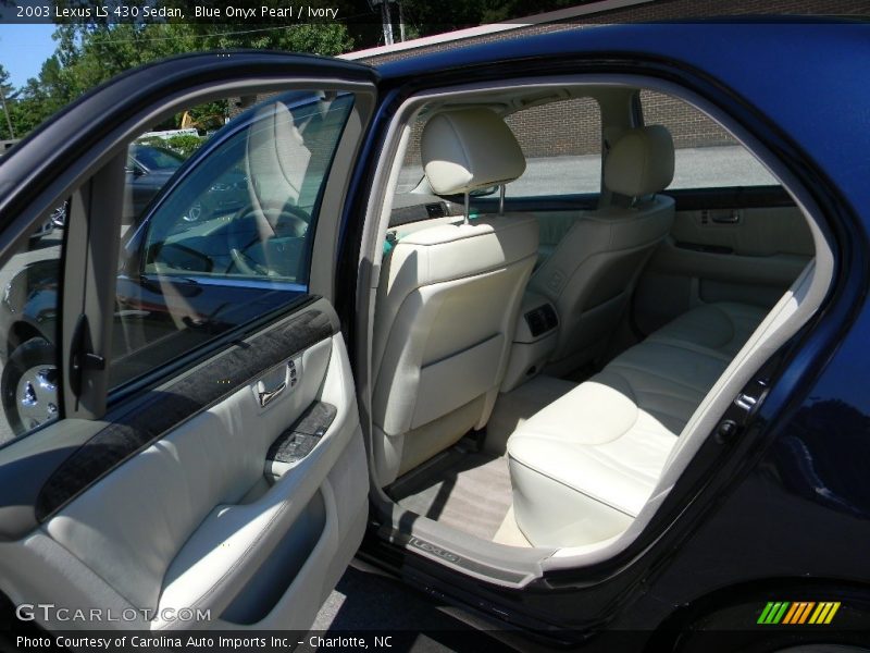 Blue Onyx Pearl / Ivory 2003 Lexus LS 430 Sedan