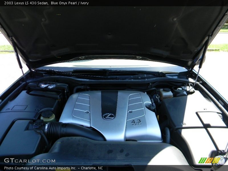 Blue Onyx Pearl / Ivory 2003 Lexus LS 430 Sedan