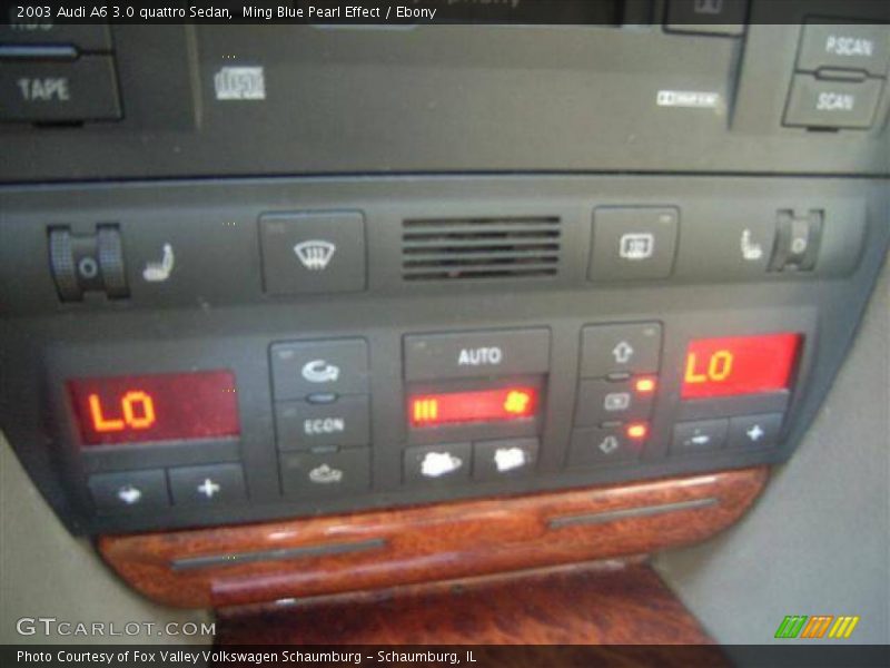 Ming Blue Pearl Effect / Ebony 2003 Audi A6 3.0 quattro Sedan