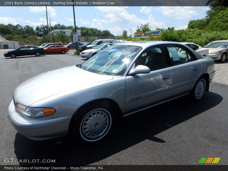 Sterling Silver Metallic / Medium Gray 2001 Buick Century Limited