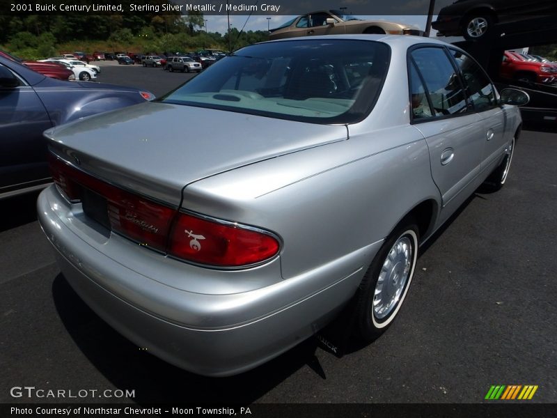 Sterling Silver Metallic / Medium Gray 2001 Buick Century Limited