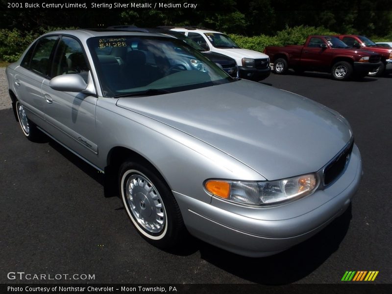 Sterling Silver Metallic / Medium Gray 2001 Buick Century Limited