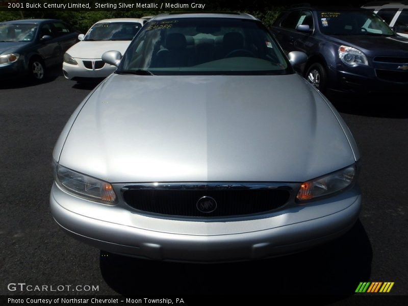 Sterling Silver Metallic / Medium Gray 2001 Buick Century Limited