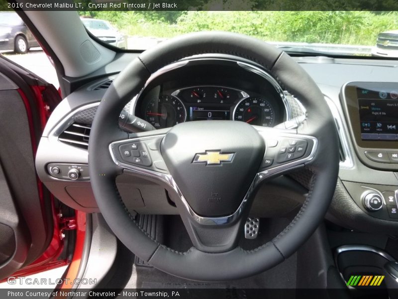 Crystal Red Tintcoat / Jet Black 2016 Chevrolet Malibu LT
