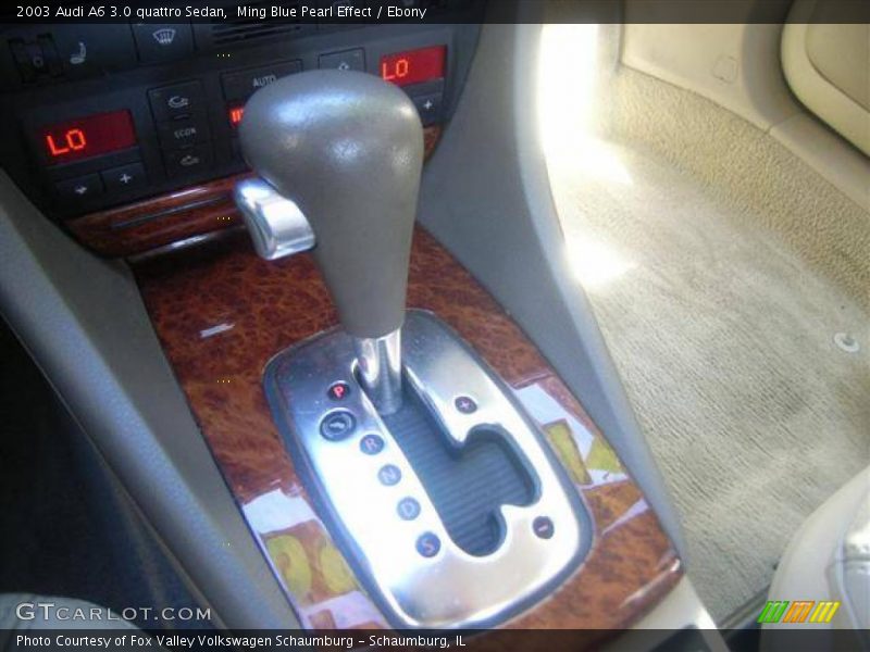 Ming Blue Pearl Effect / Ebony 2003 Audi A6 3.0 quattro Sedan