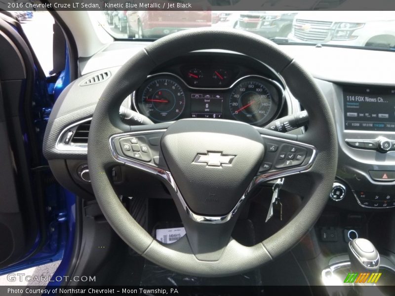 Kinetic Blue Metallic / Jet Black 2016 Chevrolet Cruze LT Sedan