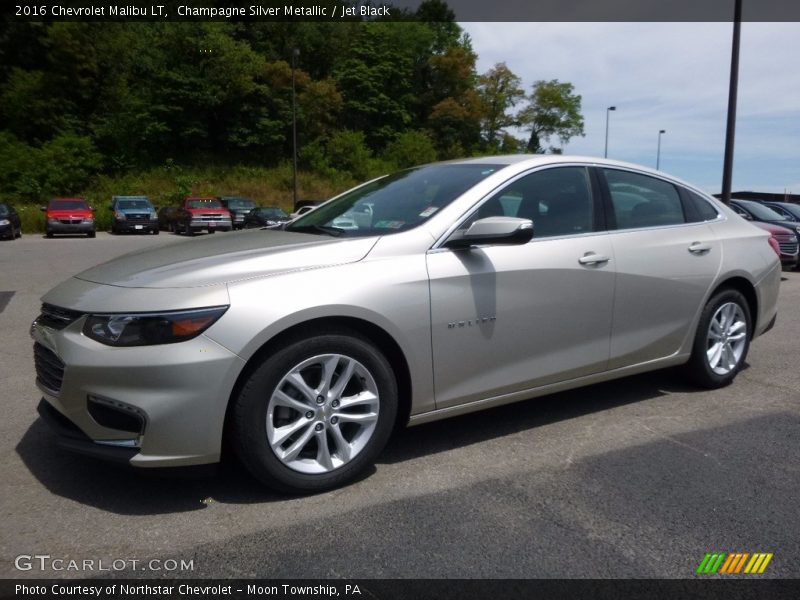 Champagne Silver Metallic / Jet Black 2016 Chevrolet Malibu LT