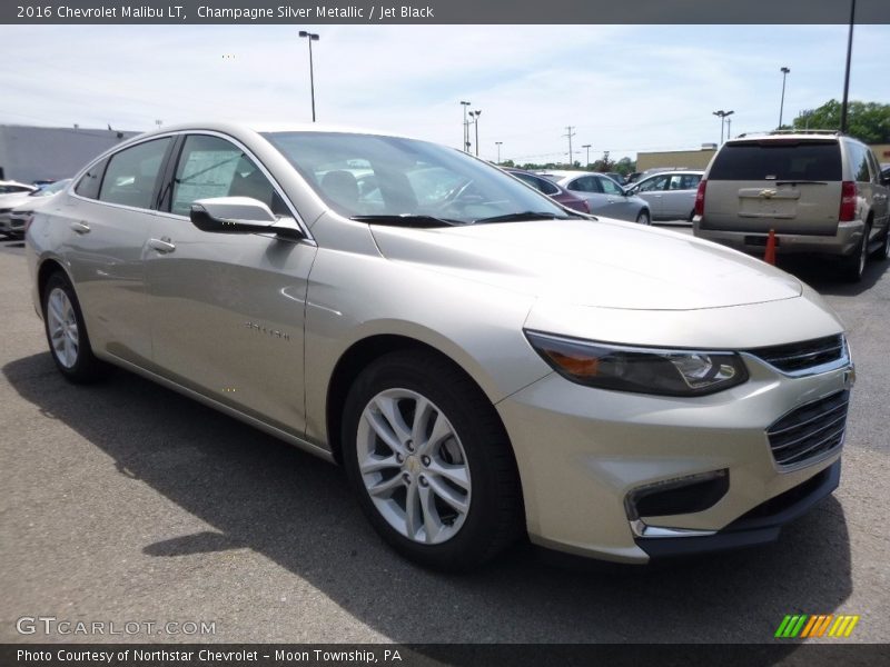 Champagne Silver Metallic / Jet Black 2016 Chevrolet Malibu LT