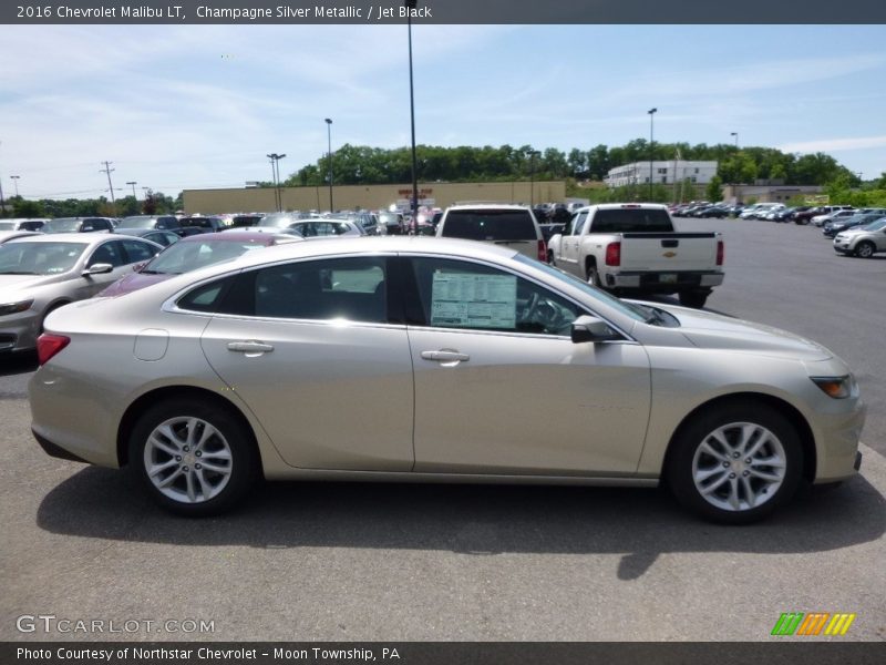 Champagne Silver Metallic / Jet Black 2016 Chevrolet Malibu LT