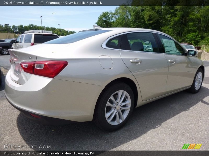 Champagne Silver Metallic / Jet Black 2016 Chevrolet Malibu LT