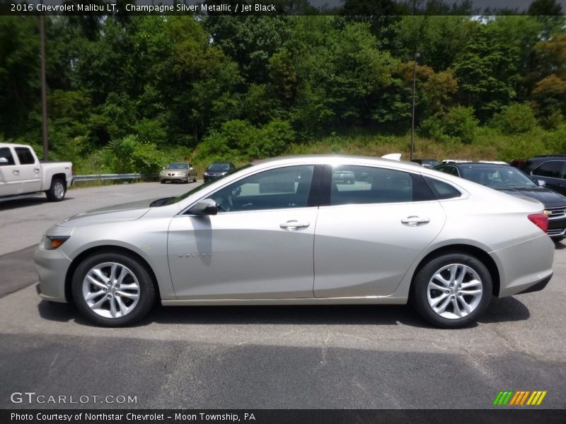 Champagne Silver Metallic / Jet Black 2016 Chevrolet Malibu LT