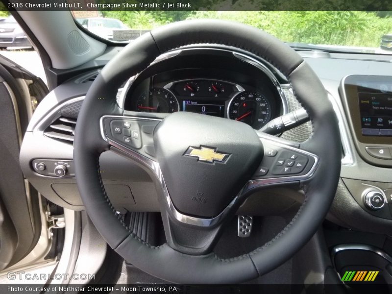 Champagne Silver Metallic / Jet Black 2016 Chevrolet Malibu LT