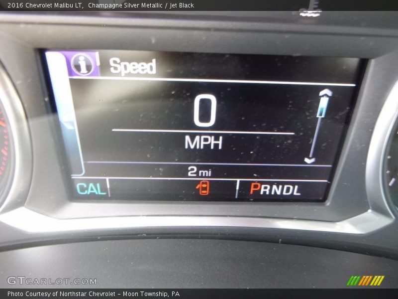 Champagne Silver Metallic / Jet Black 2016 Chevrolet Malibu LT