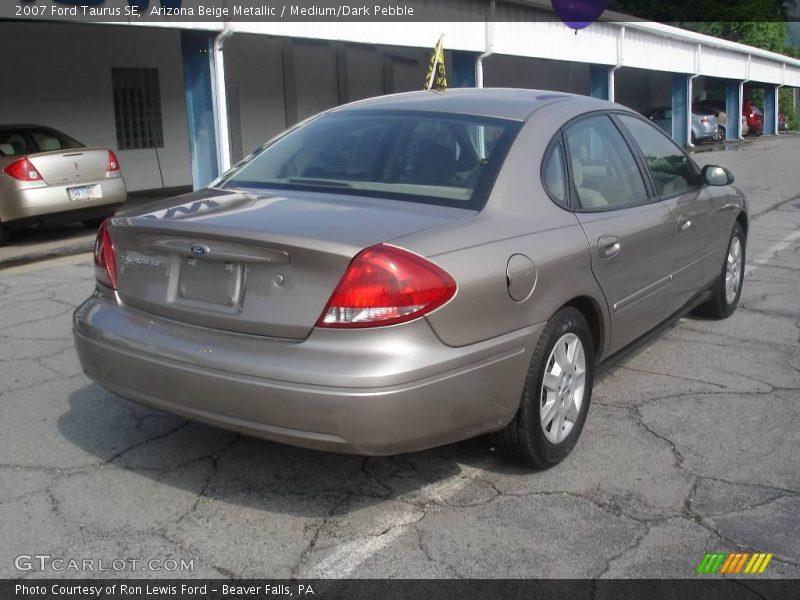 Arizona Beige Metallic / Medium/Dark Pebble 2007 Ford Taurus SE