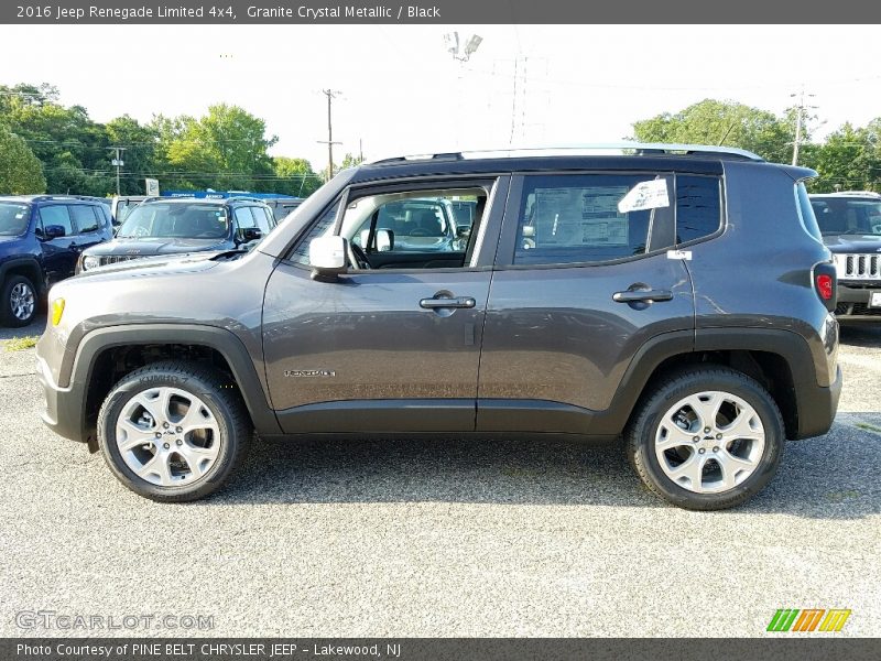 Granite Crystal Metallic / Black 2016 Jeep Renegade Limited 4x4