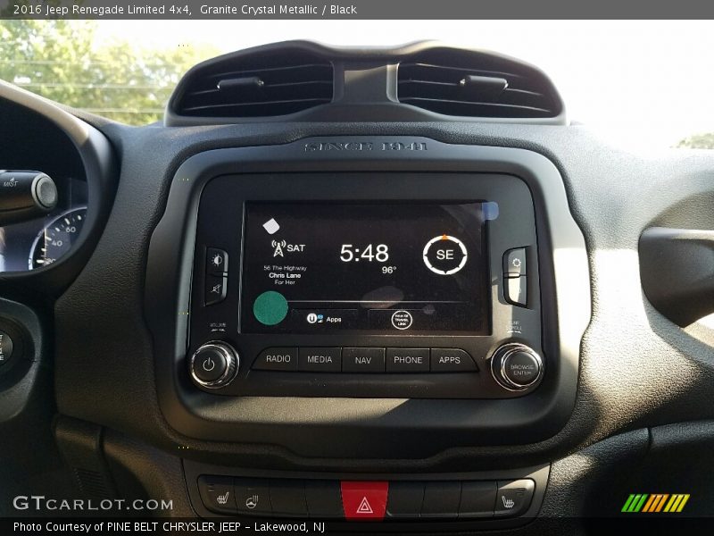 Granite Crystal Metallic / Black 2016 Jeep Renegade Limited 4x4