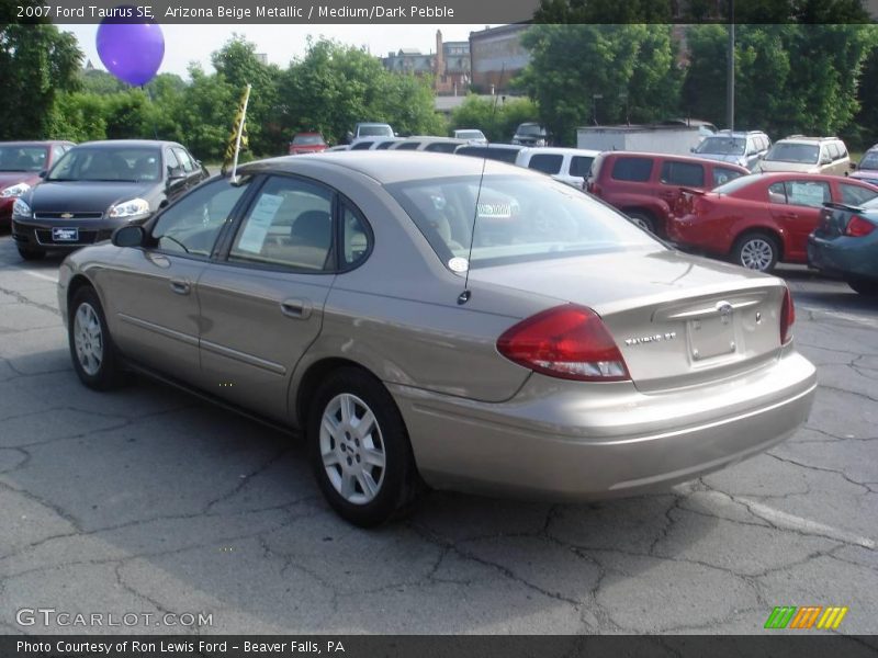 Arizona Beige Metallic / Medium/Dark Pebble 2007 Ford Taurus SE