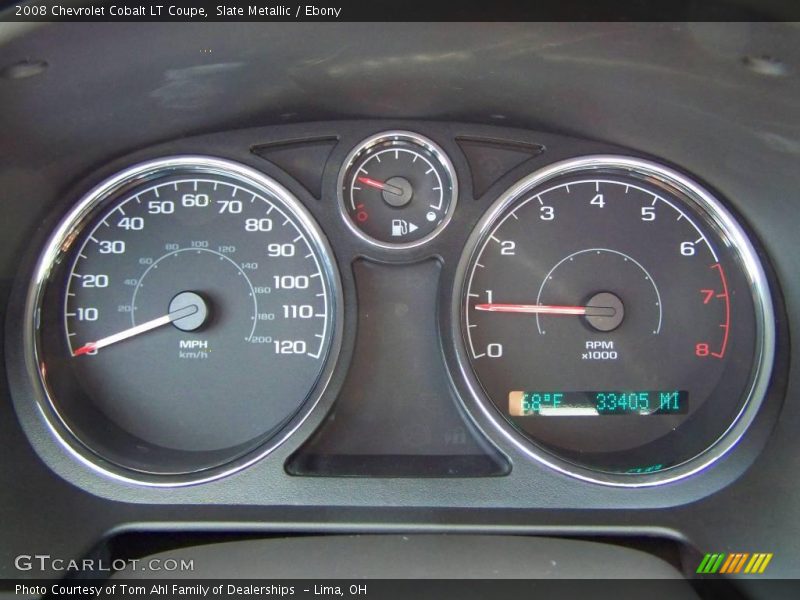 Slate Metallic / Ebony 2008 Chevrolet Cobalt LT Coupe