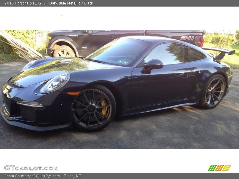 Dark Blue Metallic / Black 2015 Porsche 911 GT3