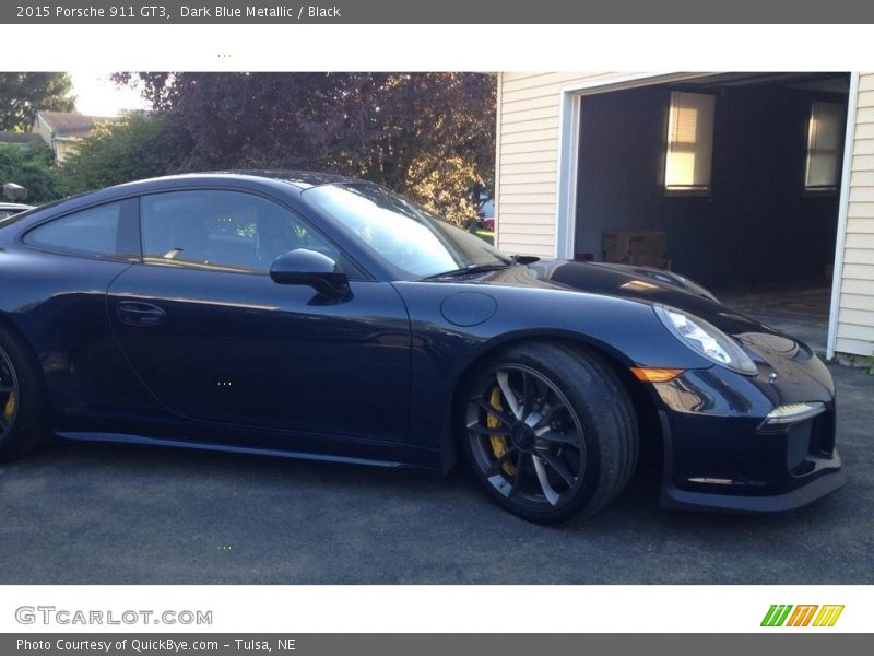 Dark Blue Metallic / Black 2015 Porsche 911 GT3