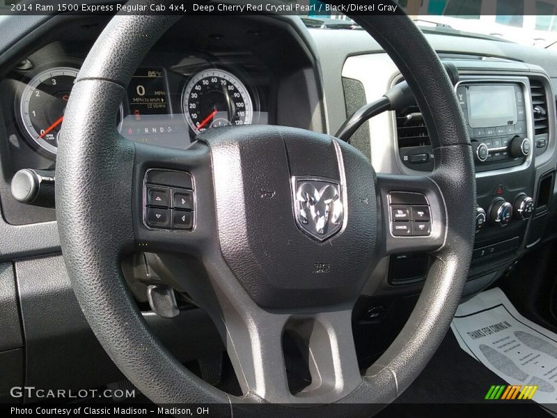 Deep Cherry Red Crystal Pearl / Black/Diesel Gray 2014 Ram 1500 Express Regular Cab 4x4