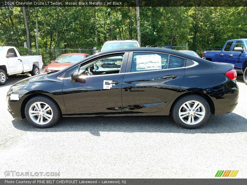 Mosaic Black Metallic / Jet Black 2016 Chevrolet Cruze LT Sedan