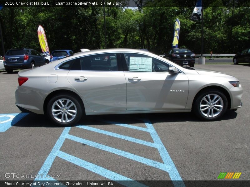 Champagne Silver Metallic / Jet Black 2016 Chevrolet Malibu LT