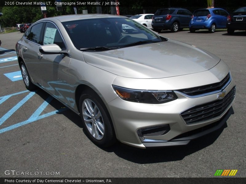 Champagne Silver Metallic / Jet Black 2016 Chevrolet Malibu LT