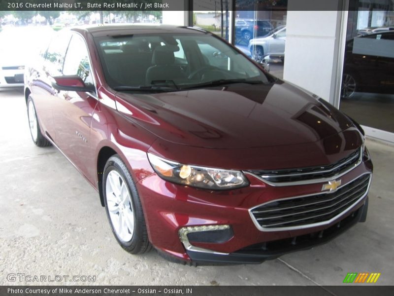 Butte Red Metallic / Jet Black 2016 Chevrolet Malibu LT