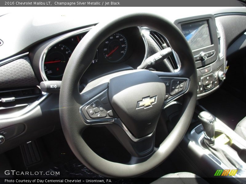 Champagne Silver Metallic / Jet Black 2016 Chevrolet Malibu LT