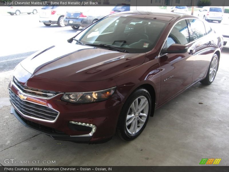 Butte Red Metallic / Jet Black 2016 Chevrolet Malibu LT