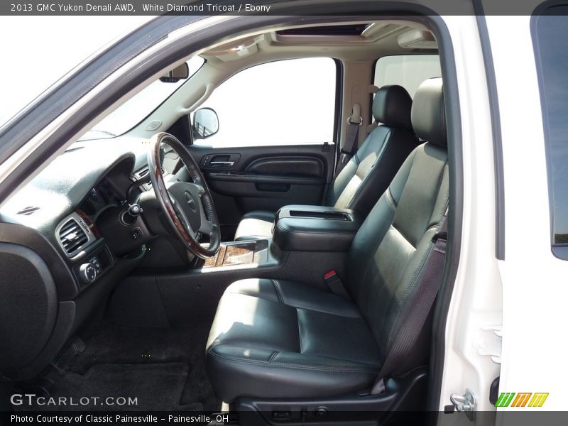 White Diamond Tricoat / Ebony 2013 GMC Yukon Denali AWD