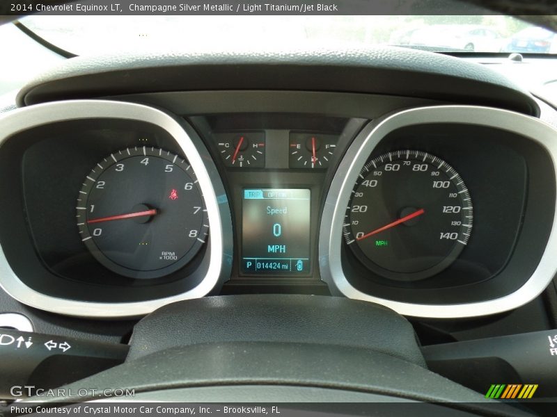Champagne Silver Metallic / Light Titanium/Jet Black 2014 Chevrolet Equinox LT