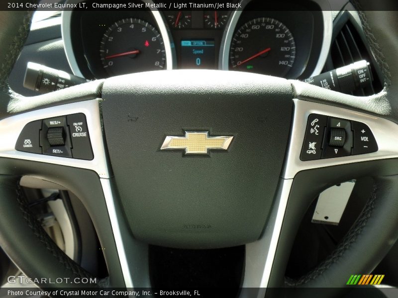 Champagne Silver Metallic / Light Titanium/Jet Black 2014 Chevrolet Equinox LT