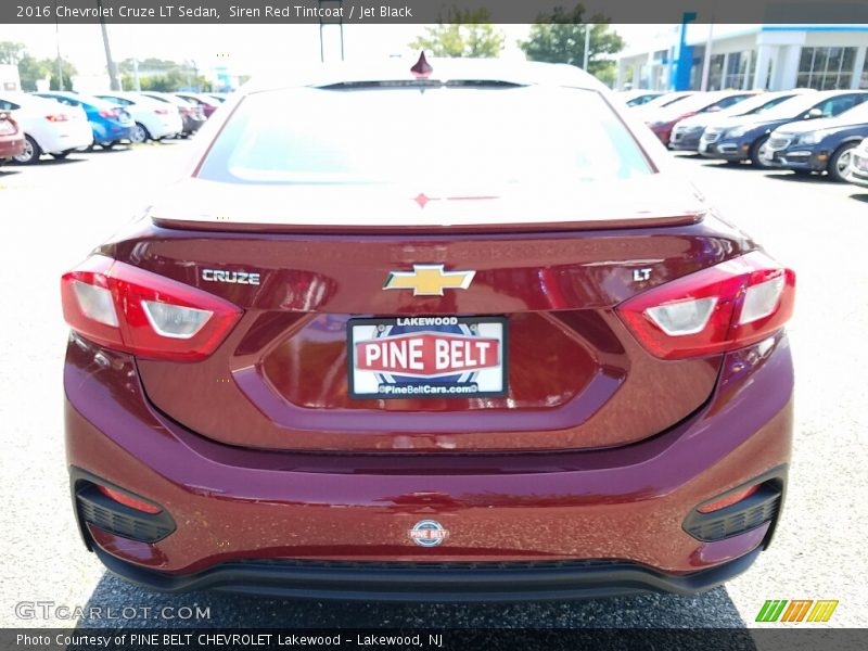 Siren Red Tintcoat / Jet Black 2016 Chevrolet Cruze LT Sedan
