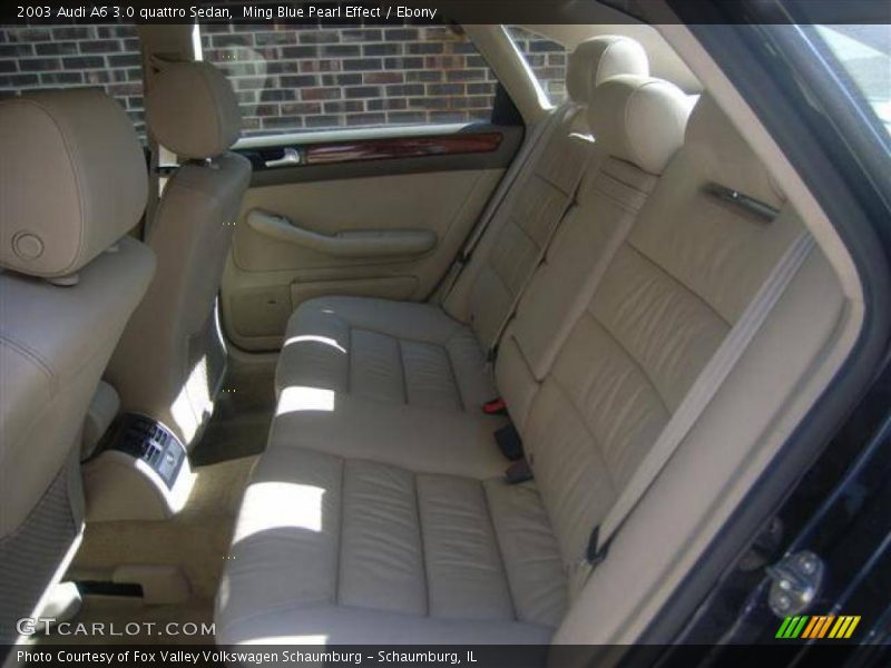 Ming Blue Pearl Effect / Ebony 2003 Audi A6 3.0 quattro Sedan