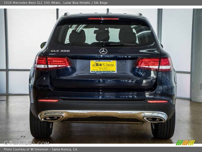 Lunar Blue Metallic / Silk Beige 2016 Mercedes-Benz GLC 300 4Matic