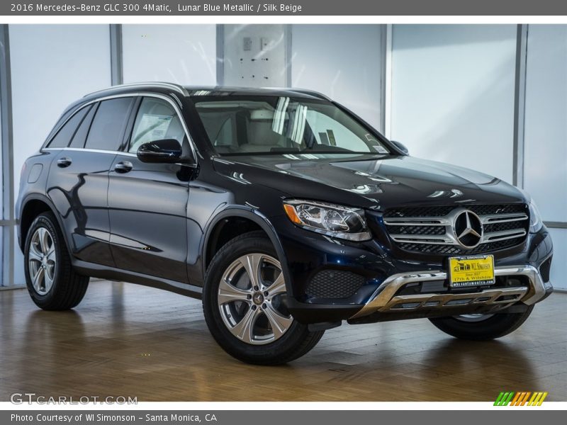 Lunar Blue Metallic / Silk Beige 2016 Mercedes-Benz GLC 300 4Matic