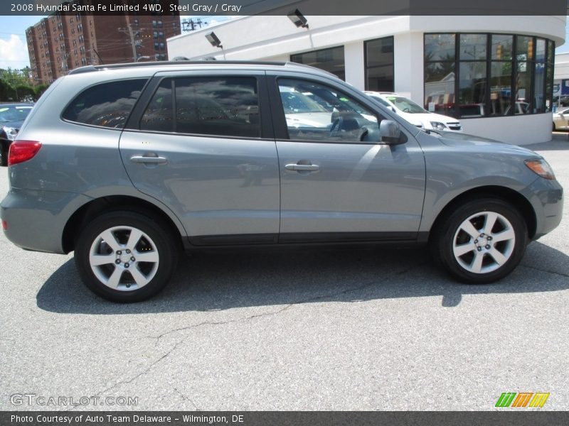 Steel Gray / Gray 2008 Hyundai Santa Fe Limited 4WD