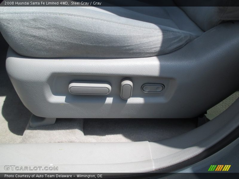 Steel Gray / Gray 2008 Hyundai Santa Fe Limited 4WD