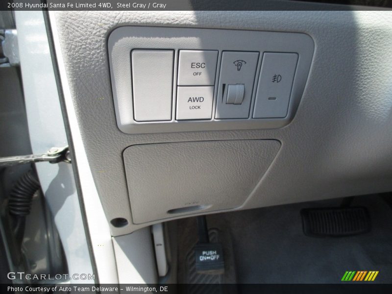 Steel Gray / Gray 2008 Hyundai Santa Fe Limited 4WD