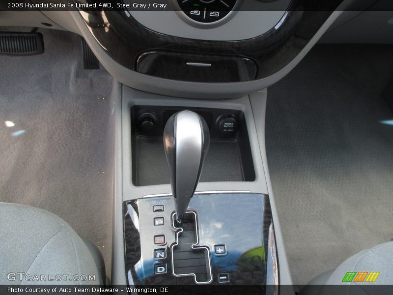Steel Gray / Gray 2008 Hyundai Santa Fe Limited 4WD