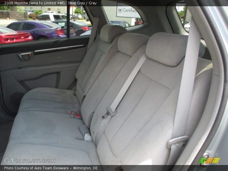 Steel Gray / Gray 2008 Hyundai Santa Fe Limited 4WD